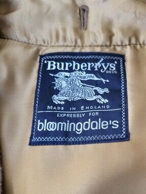 Vintage Burberry Camelhair And Wool Trench Coat Insert / Liner